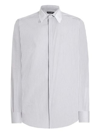 Dolce & Gabbana striped shirt - men - Cotton - 43 - White