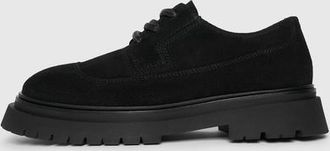 Mani&egrave;re De Voir Rennes Suede Derby Shoe in Black at Nordstrom, Size 12