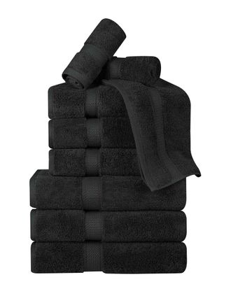 Superior Egyptian Cotton 9Pc Plush Heavyweight Absorbent Luxury Soft Towel Set