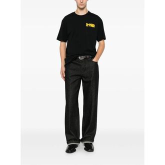 Givenchy Logo-Embroidered T-Shirt - Black