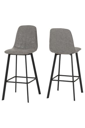 Seconique Quebec Bar Chair (PAIR) in Charcoal