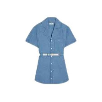 Celine Celine, Dames, Jurken, Blauw, Maat: S