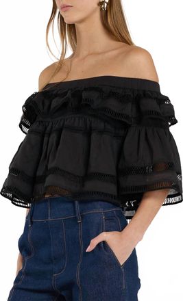 Christy Lynn Angela Top In Black