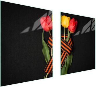 OEM Placa Protectora De Vidrio Para Estufa 85x52 Roses