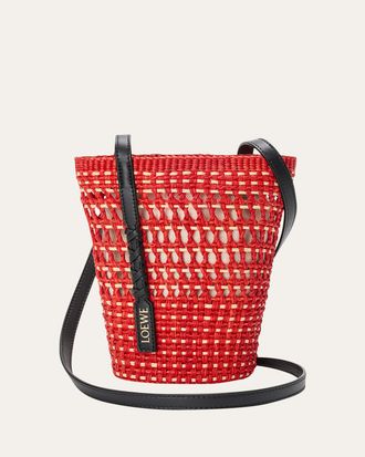 Loewe x Paulas Ibiza Braid Woven Palm Leaf Crossbody Bag