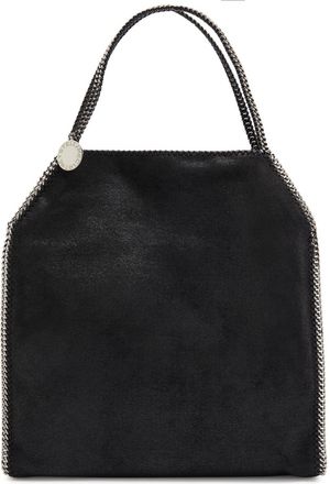 Stella McCartney Stella Mccartney Falabella Metallic Faux Leather Tote - Black - One Size