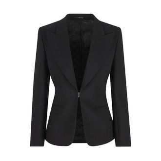 Gucci Technical Stretch Wool Jacket - female - Gucci - Blazers - Black - M - Jackets