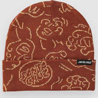 Santa Cruz Contour Hand Repeat Beanie rot