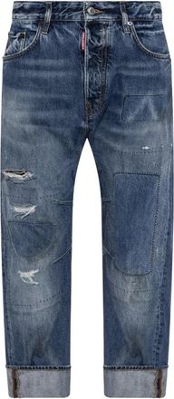 Dsquared2 Kawaii Jeans - Dames - Loose Fit Jeans - Blauw - S - Katoen - Jeans
