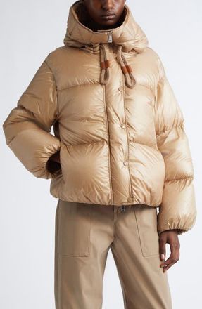 Moncler Borey 2-in-1 Short Down Jacket in Beige at Nordstrom