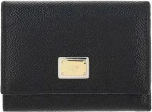 Dolce & Gabbana Luxe Leren Drievoudige Portemonnee - Dames - Portefeuilles - Zwart - ONE Size - Leer - Accessoires