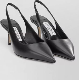Jimmy Choo London love 65mm leather slingback kitten heel pumps