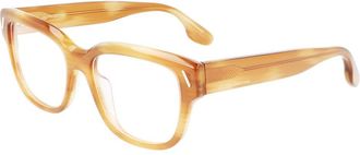 Victoria Beckham Gold Acetate Glasses Womens (Frames)