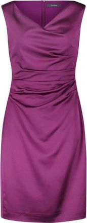 Vera Mont Satijnen Cocktailjurk - Dames - Korte kleedjes - Paars - 2XL - Satijn - Kleedjes