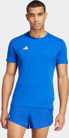 adidas Laufshirt ADIDAS PERFORMANCE ADIZERO E TEE, Herren, Gr. XXL, blau (royblu), Obermaterial: 100% Polyester, normal, Rundhals, Shirts Laufshirt