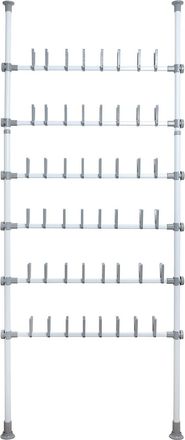 WENKO Schuhregal »Modell Herkules Shoes« Teleskopregal für 48 Paar Schuhe, zum Klemmen ohne Bohren, verstellbar