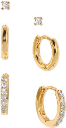 Girls Crew Essentials Set of 3 Earrings in Gold at Nordstrom