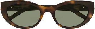 Saint Laurent Sunglasses Sl M115 003 Brown/Green Women