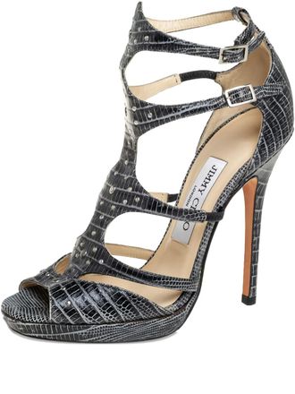 Jimmy Choo London 120mm studded sandals - Grey