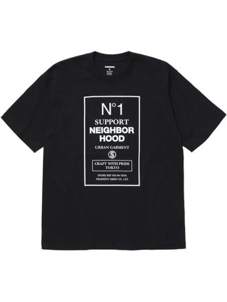 Neighborhood graphic print t-shirt - Black