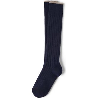Brunello Cucinelli Cashmere knit socks in Navy Blue at Nordstrom, Size Xx-Large Eu