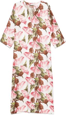 P.A.R.O.S.H. Abito lungo a fiori - Bianco