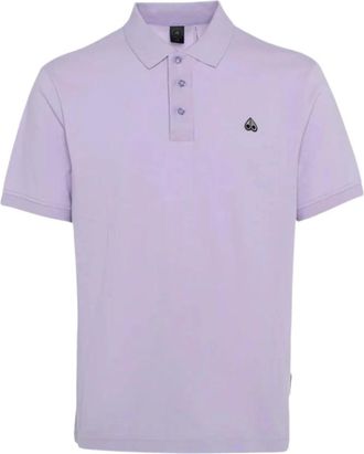 Moose Knuckles Paarse Pique Polo Shirt - Heren - Polos - Paars - XS - Tops