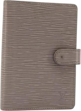 Louis Vuitton Pre-owned Day Planner Cover - Dames - Vintage Accessoires - Grijs - ONE Size - Leer - Vintage