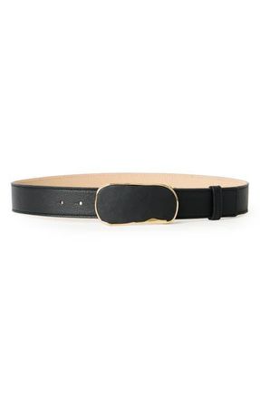 B-Low The Belt Jonah Leather Belt in Black Gold at Nordstrom, Size X-Small
