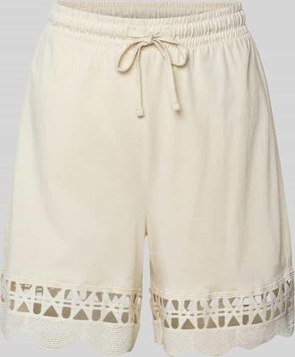 Vero Moda Regular Fit Shorts aus reiner Baumwolle Modell GABBY in Beige, Gr&ouml;&szlig;e XL