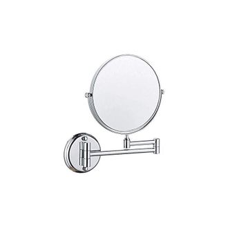 OEM Espejo De Ba&ntilde;o Giratorio De Doble Cara De 8 Pulgadas Para Montaje En Pared, Plegable Y Retr&aacute;ctil, Con Aumento De 3x (plateado)