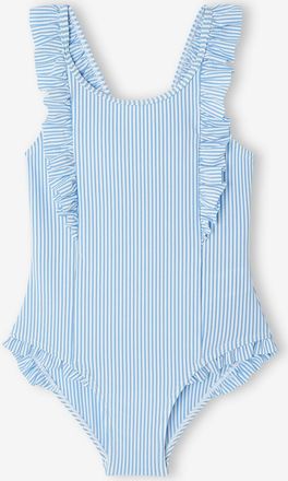 Vertbaudet M&auml;dchen Badeanzug Oeko-Tex himmelblau