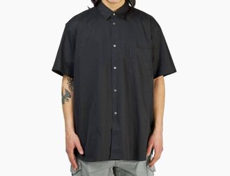 Comme Des Gar&ccedil;ons Short Sleeve Button Up Shirt In Black