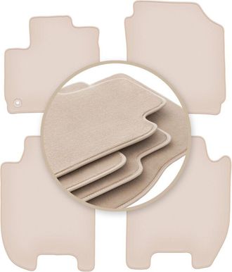 OEM Alfombrillas Premium Beige Para: Honda Jazz Iv Hatchback 2015