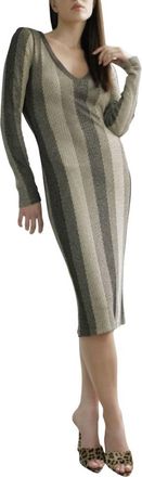Le Superbe 60s Kate Midi Dress In Moon Glow