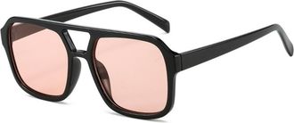 Generic Large Frame Womens Driving Sunglasses Outdoor Mens Commuter Sun Glasses(Pink)