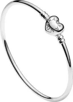 Pandora Ladies Moments Heart Clasp Bangle