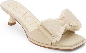 Matisse Footwear Womens Penelope Heeled Sandal In Natural Linen