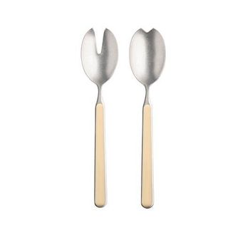 Mepra Fantasia Pewter Salad Serving Set - 2 Pieces in Sesame at Nordstrom