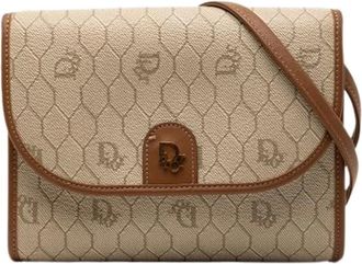 Dior Pre-owned Cross Body Bags, female, Beige, Size: ONE SIZE Pre-owned Vintage Crossbody Bag