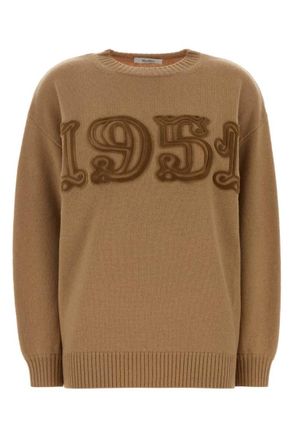 Max Mara Light Brown Crew Neck Top