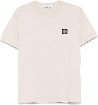 Stone Island T-shirt in jersey leggero - Toni neutri