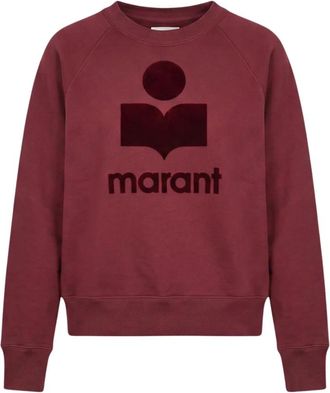 Isabel Marant Milly NY Sweatshirt - Dames - Sweatshirts - Rood - XS - Katoen - Hoodies & sweatvesten