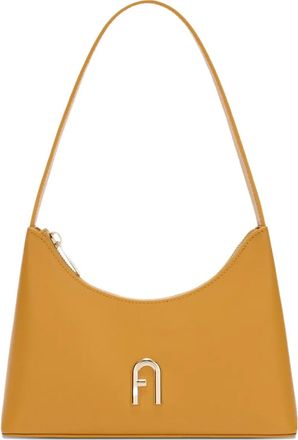 Furla Borsa a spalla Diamante mini con logo - Giallo