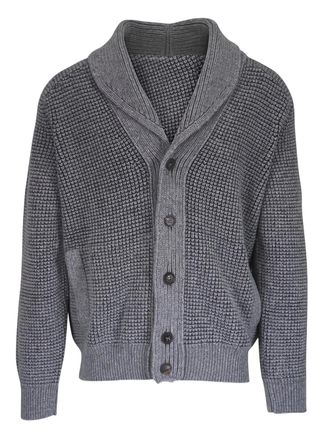 Ermenegildo Zegna Cardigan con scollo a scialle - Grigio