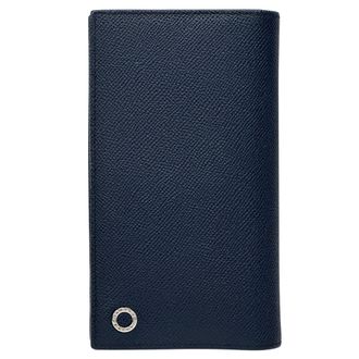 Bulgari Green Navy Leather Wallet (Bi-Fold) (Pre-Owned)