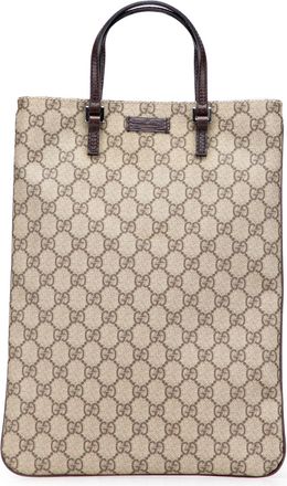 Gucci Pre-owned Womens Monogram Tote - Tan Textile - One Size