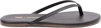 Tkees Lily Liners flip flops - women - Calf Leather/Rubber/Calf Leather - 5 - Black