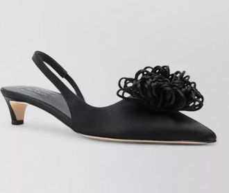 By Malene Birger laiolo satin slingback kitten heel pumps