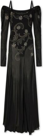 Paco Rabanne Dames, Jurken, Zwart, Maat: XS Jersey